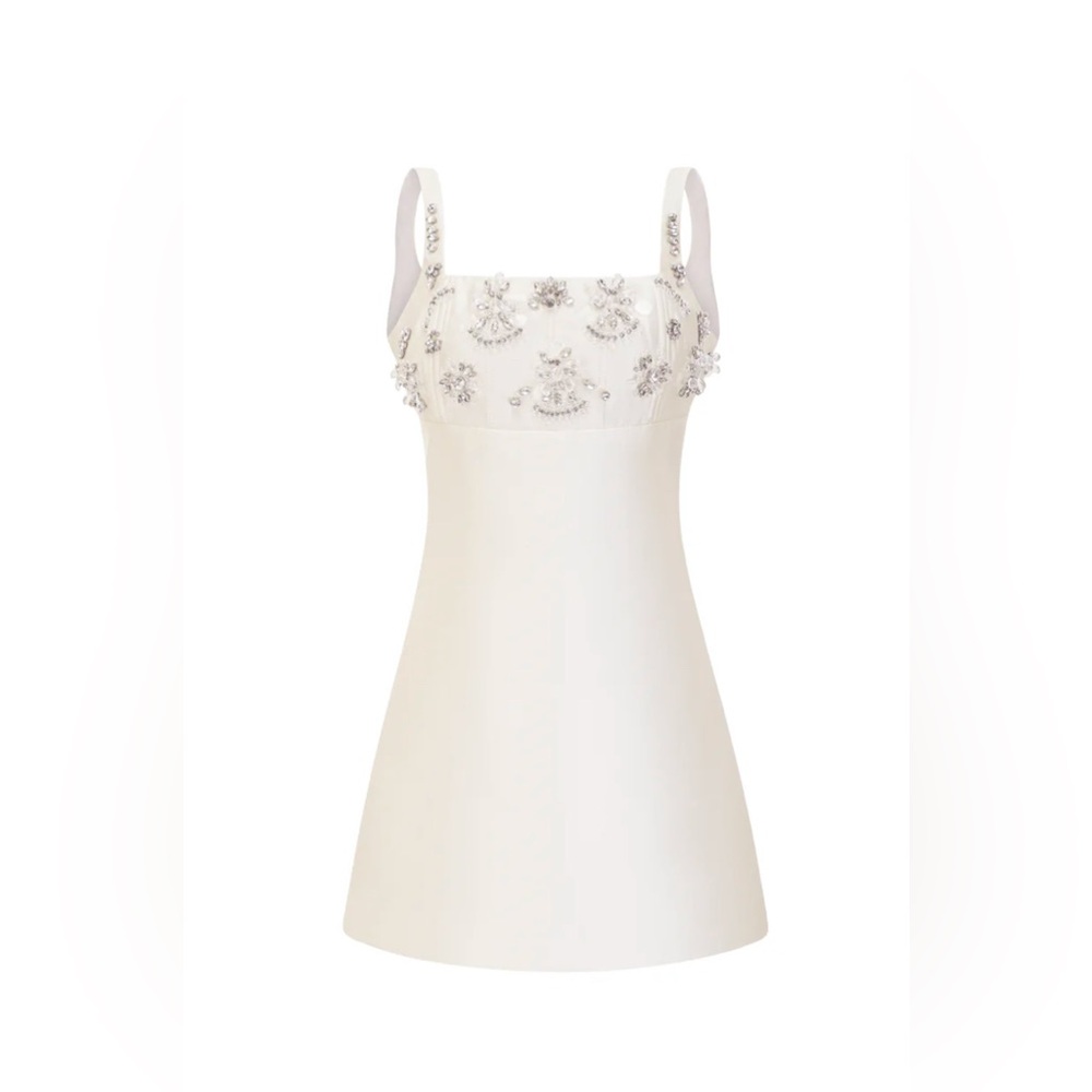 MISS ROSIER ARDELLE EMBELLISHED MINI DRESS